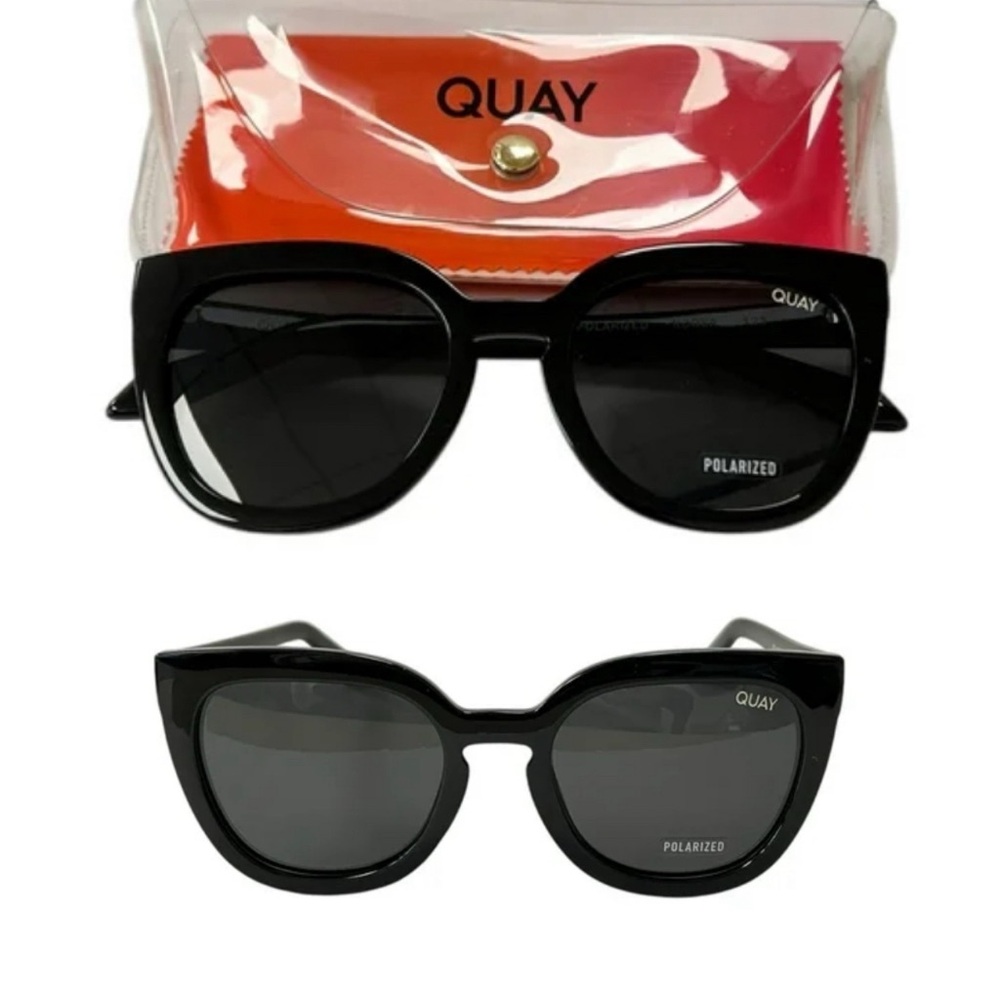 Quay Australia Black and Pink Sunglasses